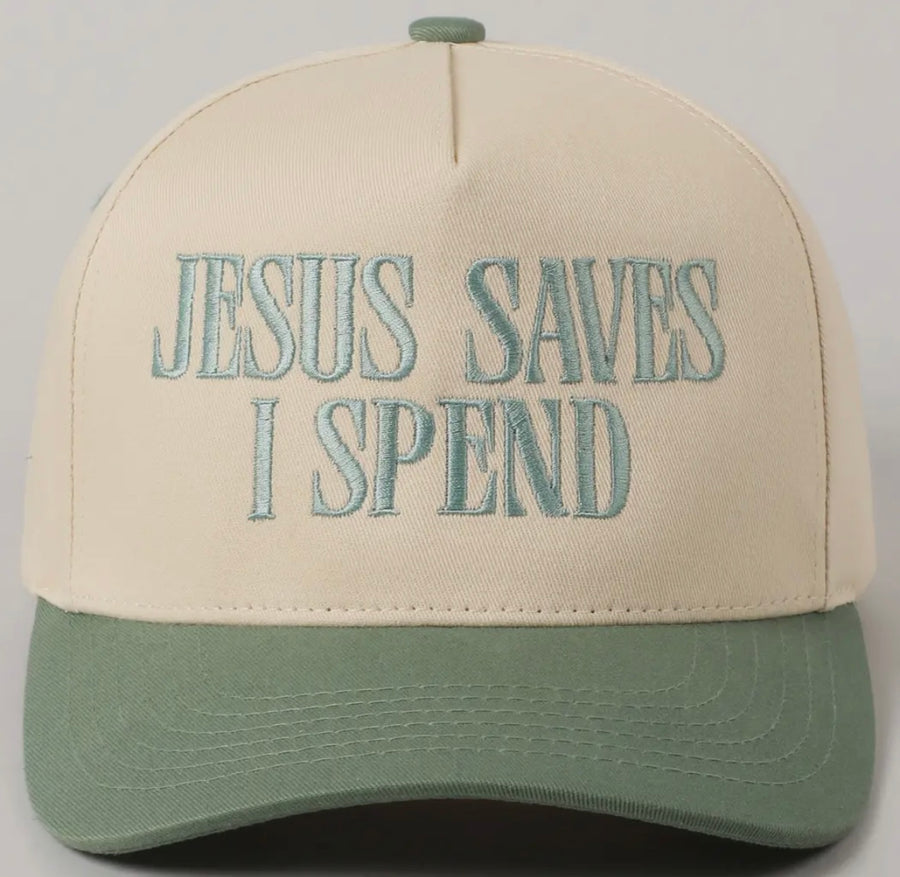 Jesus Saves I Spend Trucker Hat