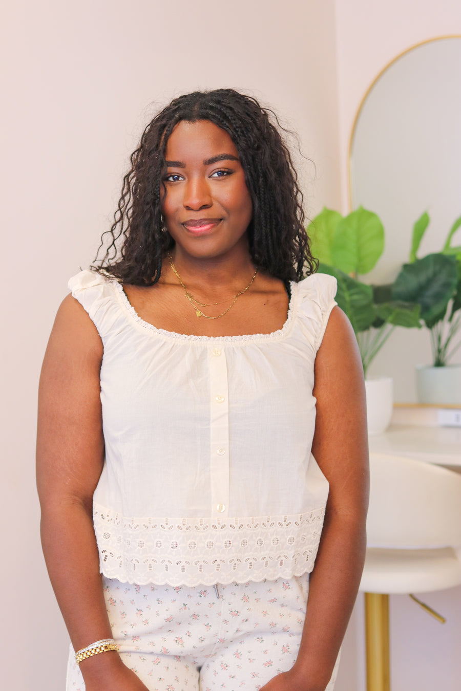 Ellie's Eyelet Top