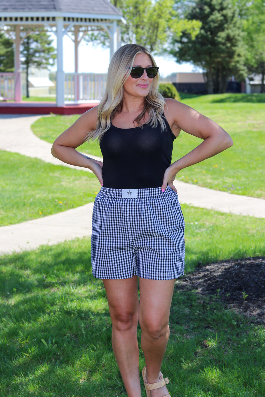 Y2K Gingham Shorts