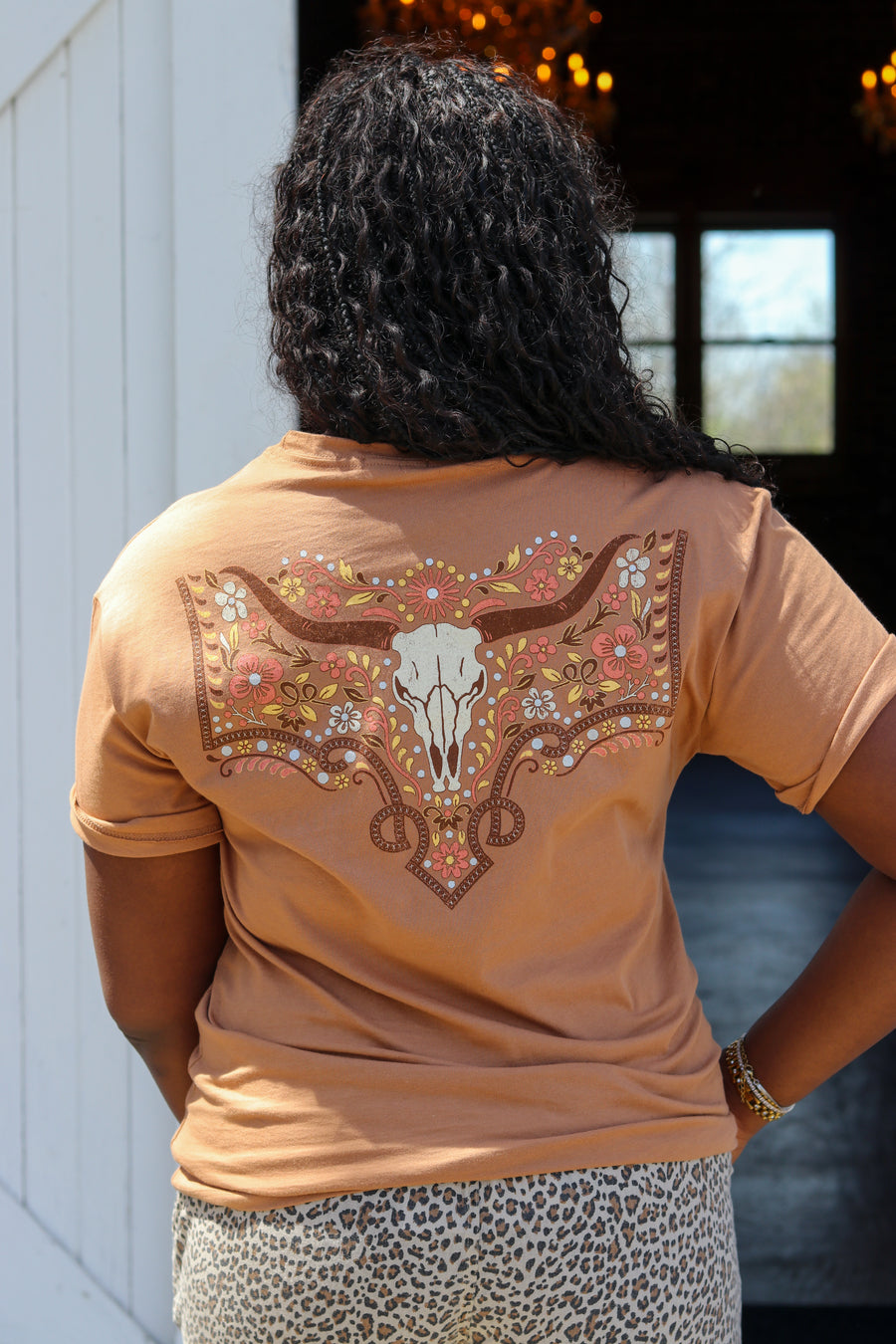 Longhorn Boho Tee