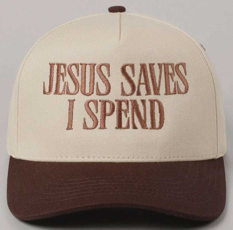 Jesus Saves I Spend Trucker Hat