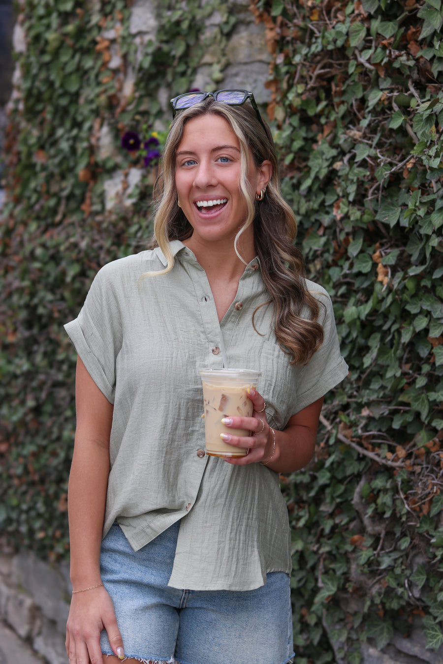 Pinny Tuck Top