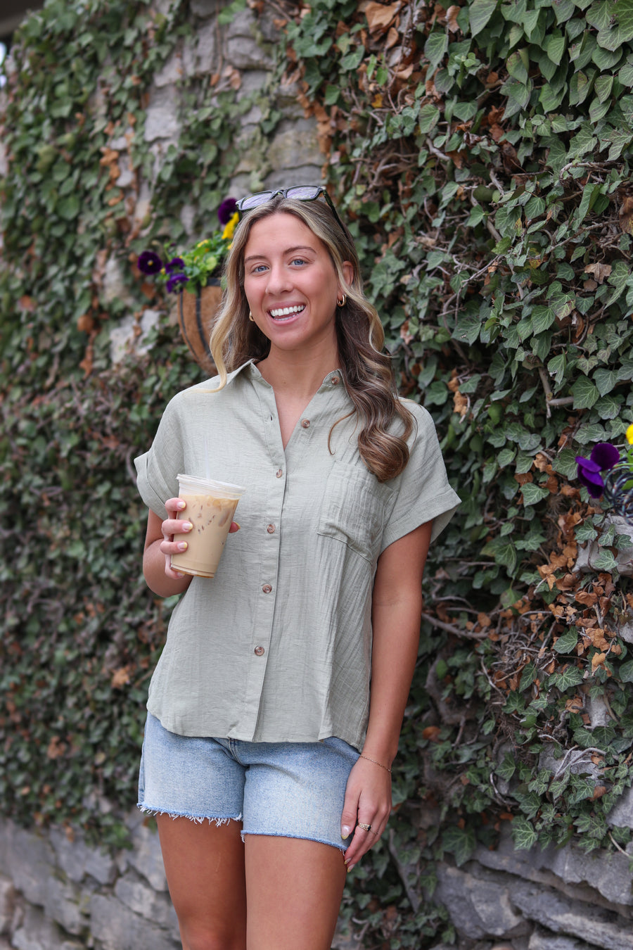 Pinny Tuck Top