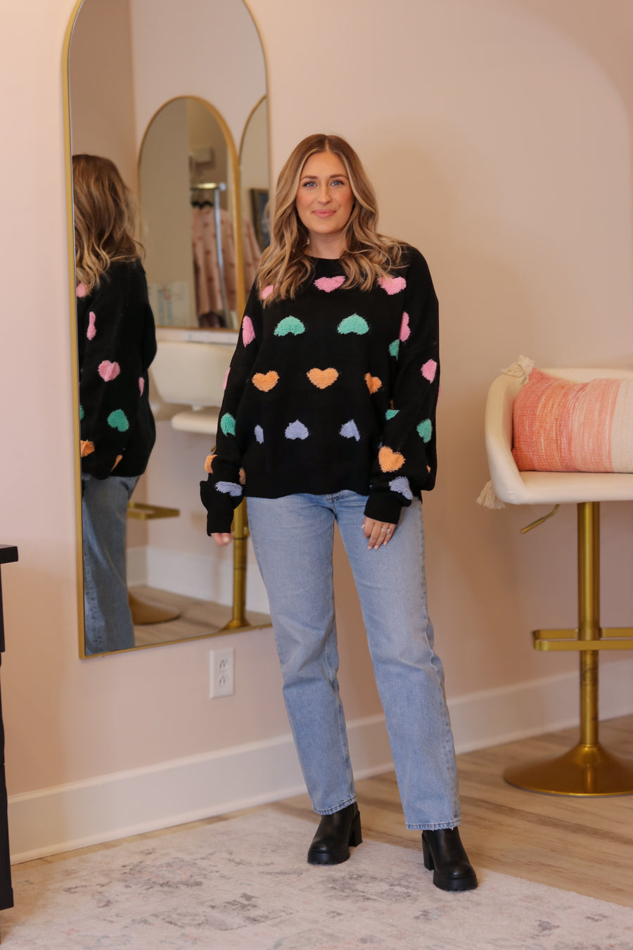 Plus Heart Sweater