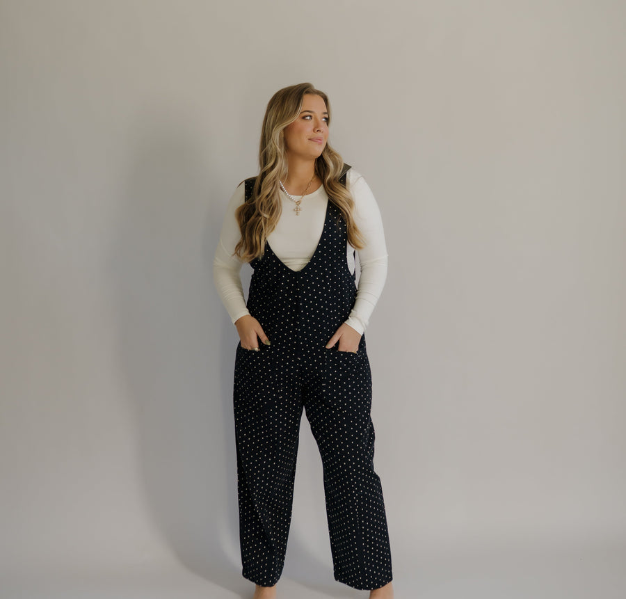 Ditsy Dot Overalls