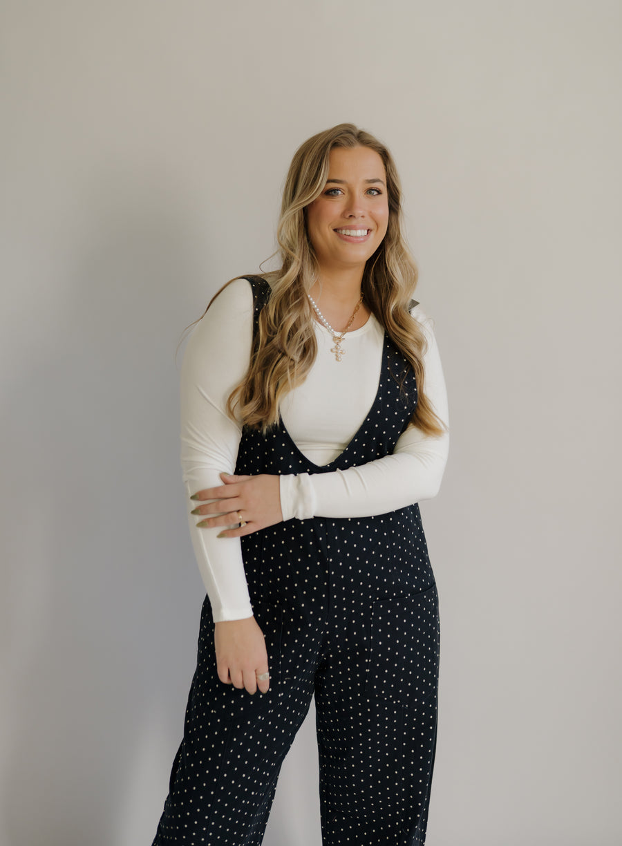 Ditsy Dot Overalls