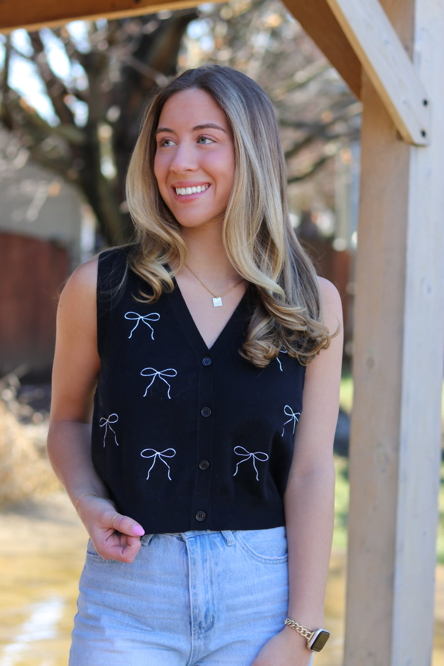 Stevie's Bow Sweater Vest