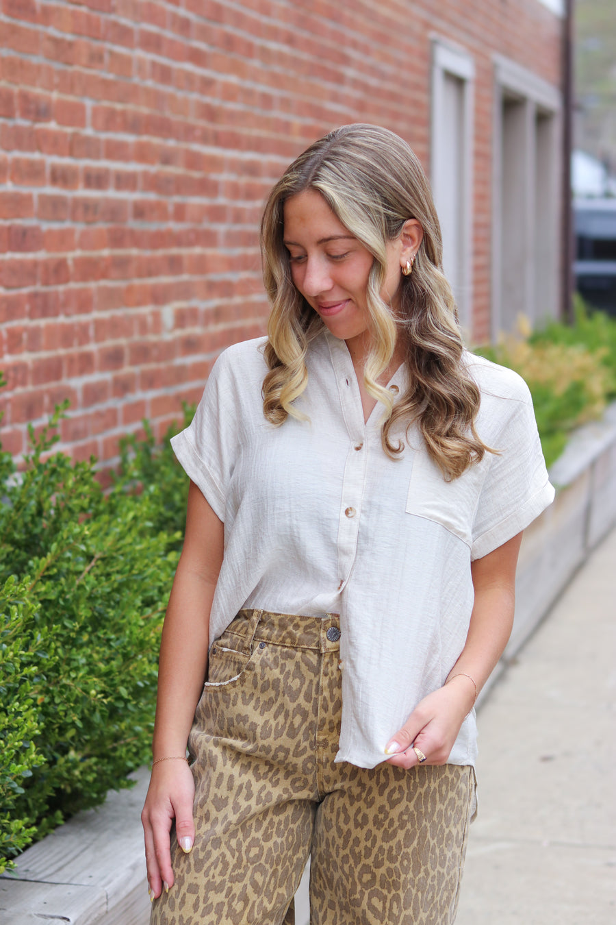 Pinny Tuck Top