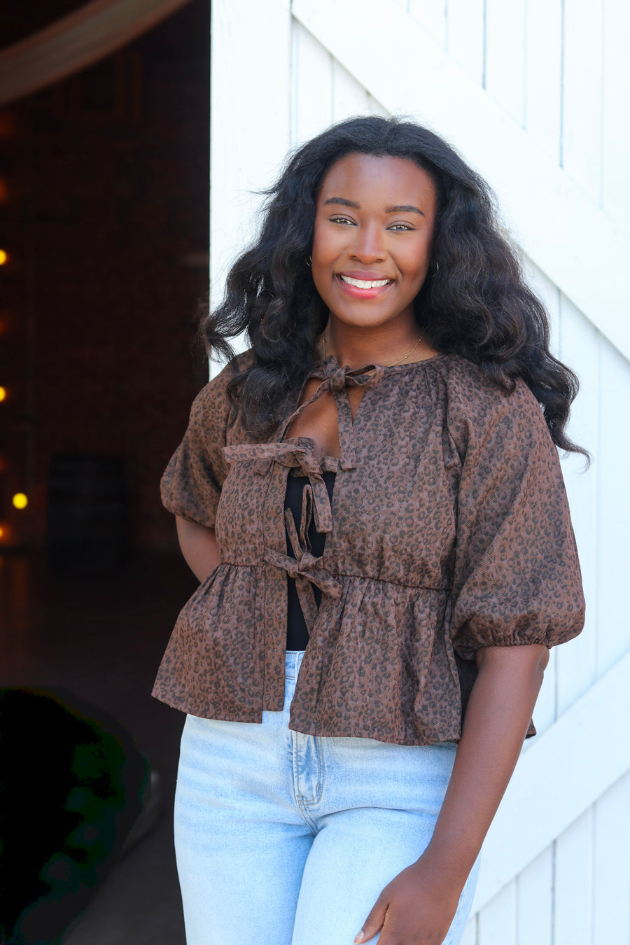 Spotted Tie Top