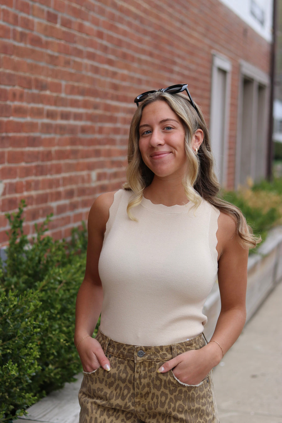 Stacy Scalloped Top
