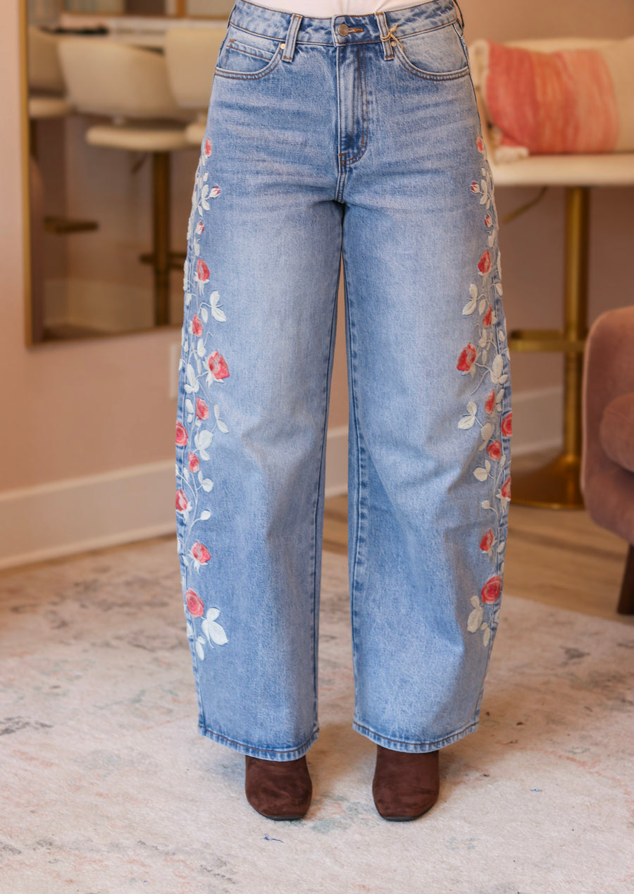 Ezra Embroidered Jeans