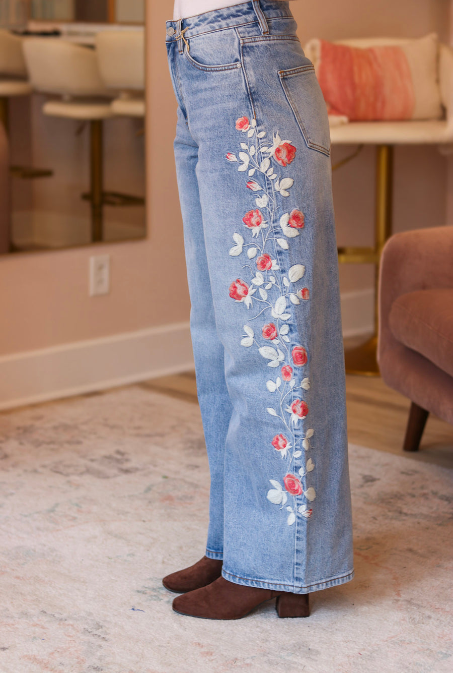 Ezra Embroidered Jeans