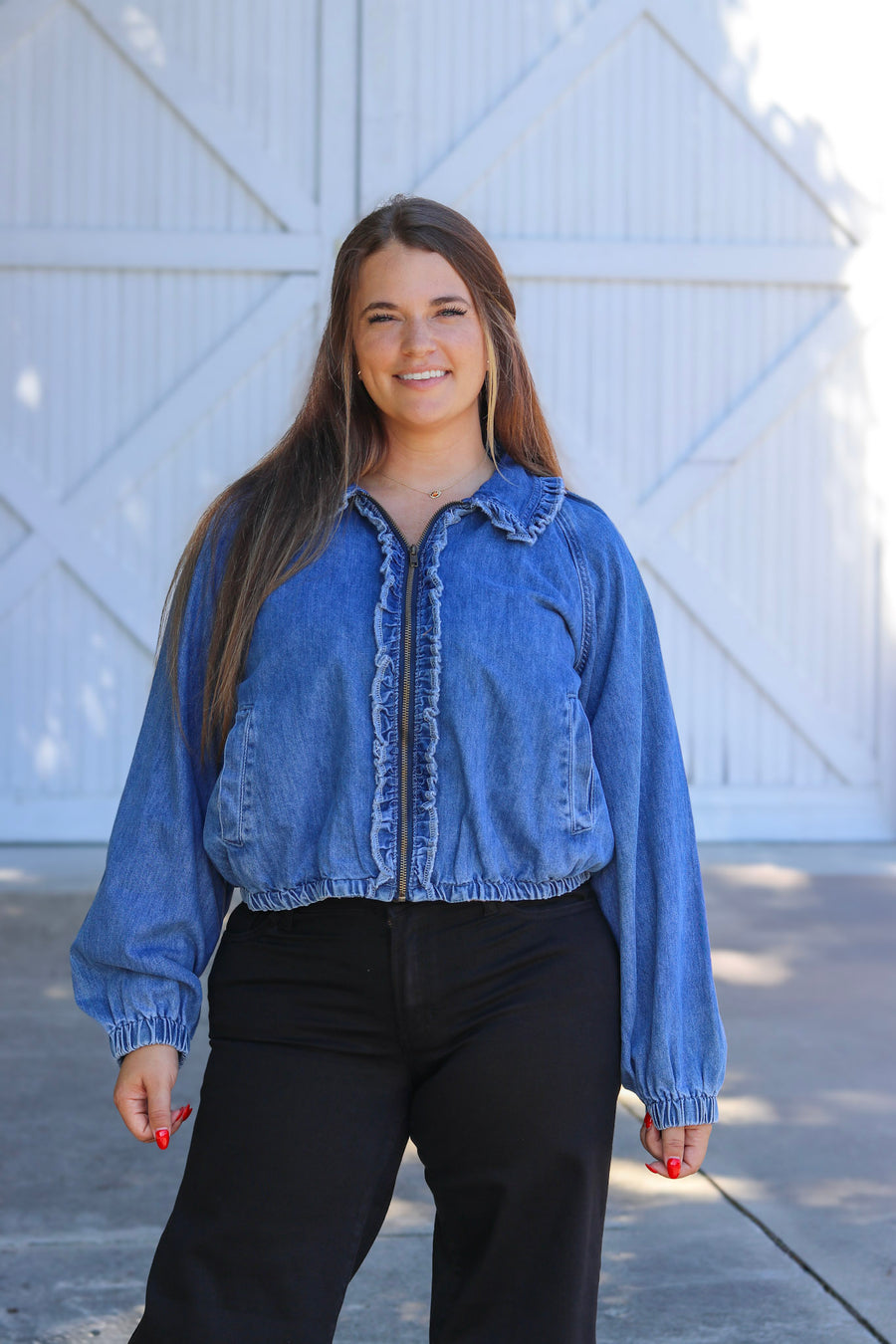 Denim Bomber Jacket