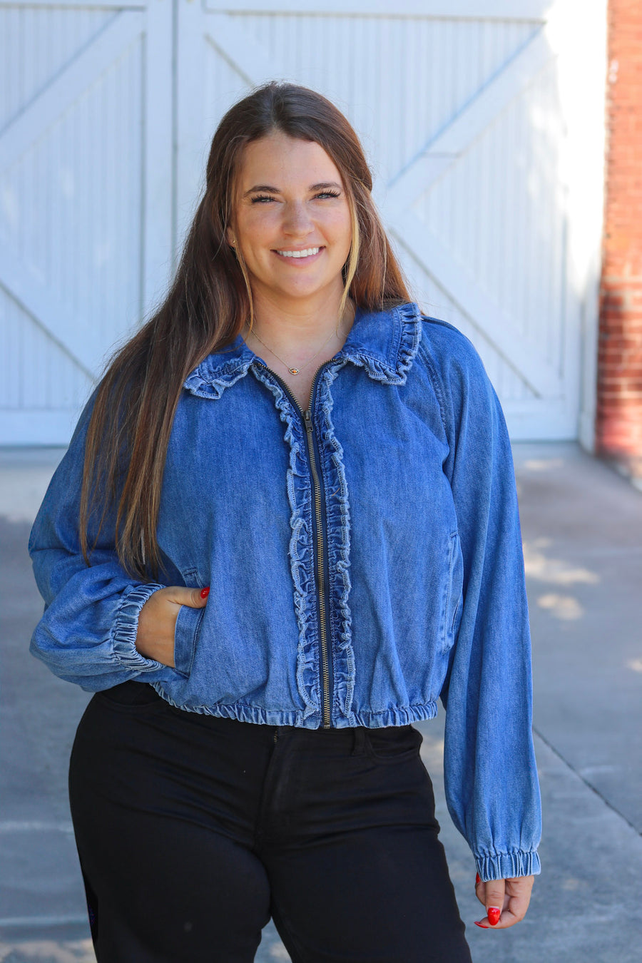 Denim Bomber Jacket