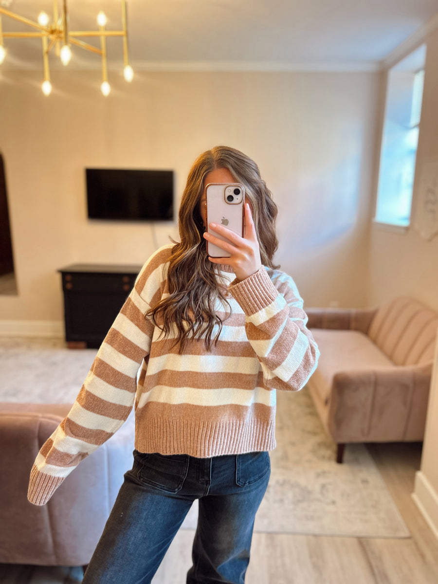 Reese Ribbed Edge Sweater