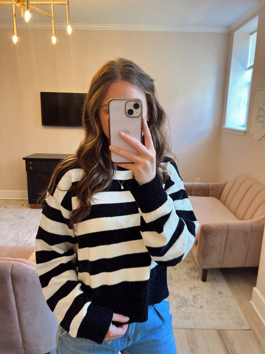 Reese Ribbed Edge Sweater